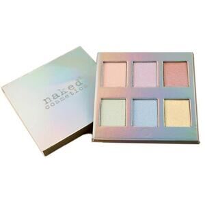 Naked Cosmetics Holographic Highlighter Palette 6 Iridescent Shades NEW